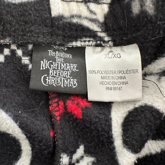 Disney Nightmare Before Christmas Jack Skellington Fleece Pajama Pants XL - Picture 2 of 5